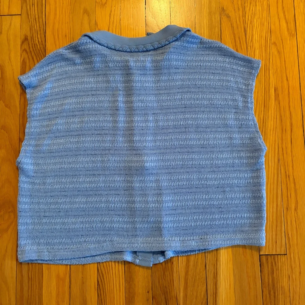 Mango Lightweight Blue Button Up Shirt - Picture 2 of 4